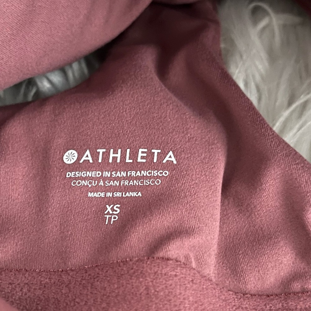 {Athleta} Conscious Cut Out Crop Tank in Tawny Rose - Womens XS - Picture 11 of 12